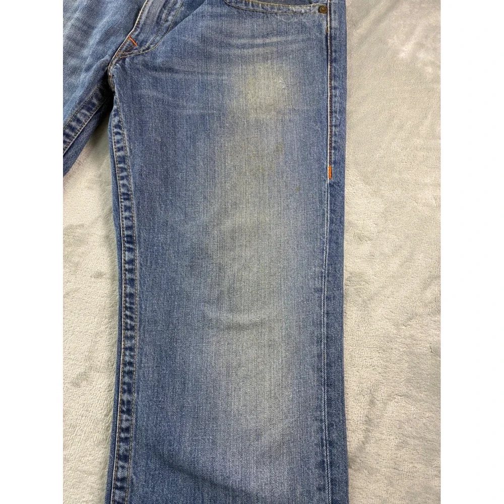 True Religion Ricky Straight Leg Jeans Mens 36 Medium Wash Made in USA Denim